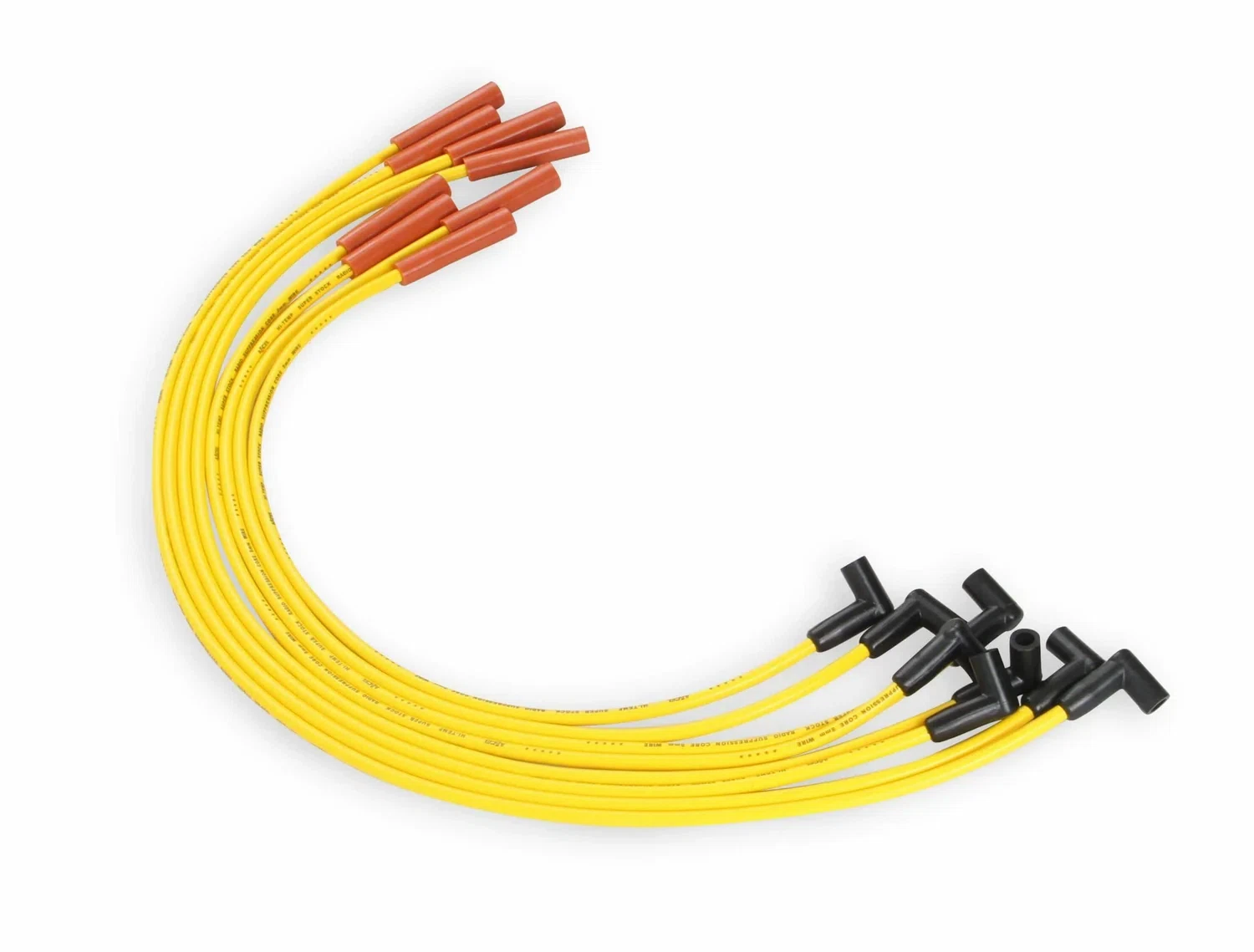 Spark Plug Wire Set - Super Stock Graphite Core 8mm -Chevy _ GMC 454-Yellow-4071